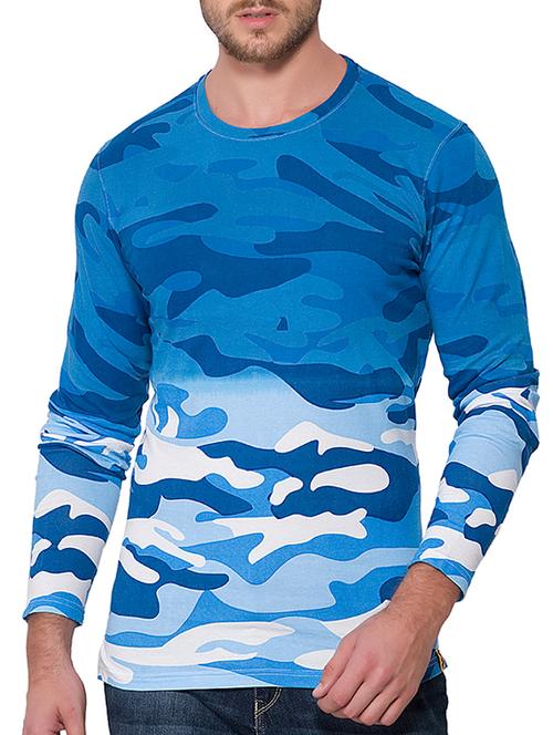 blue all over print t-shirt - 15060745 - Very Small Image - 1