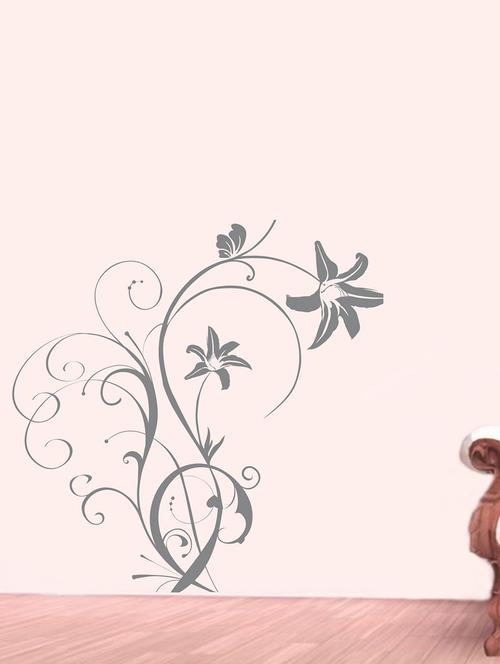 swirl flower wall sticker - 15065617 - Very Small Image - 1