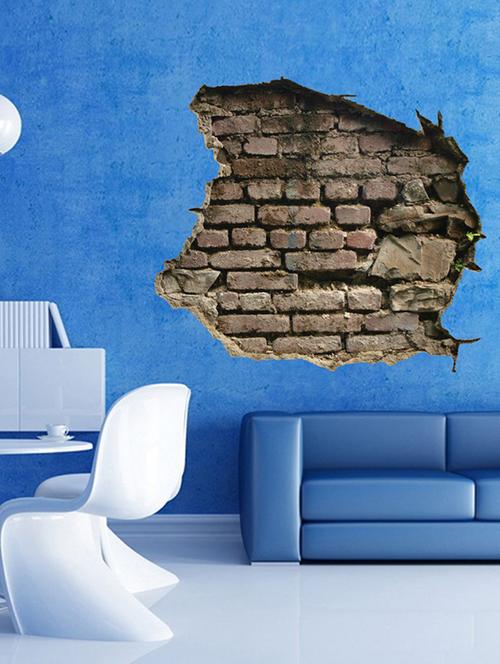 crack wall 3d wall sticker - 15065943 - Very Small Image - 1
