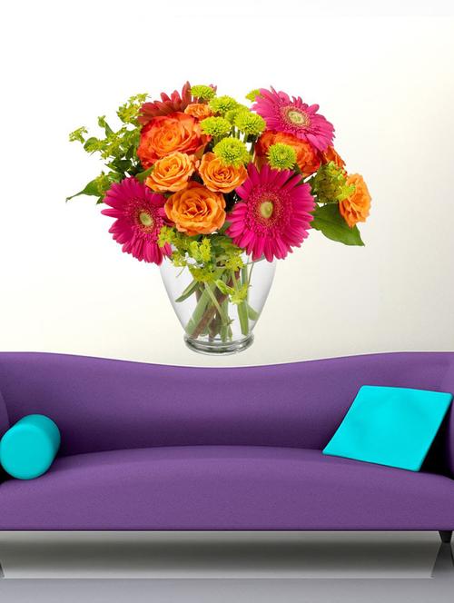 flowers pot wall sticker - 15066000 - Very Small Image - 1