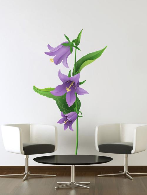 purple flowers wall sticker - 15066002 - Very Small Image - 1