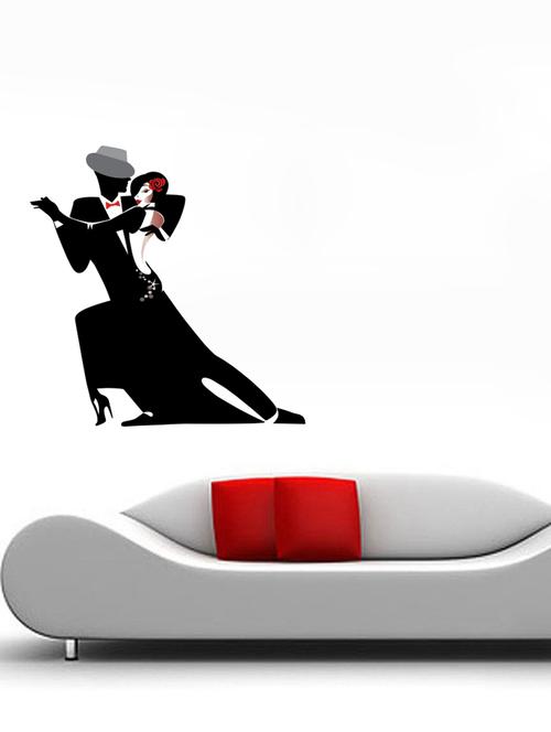 dancing couple wall sticker (68x69cm) - 15066089 - Very Small Image - 1