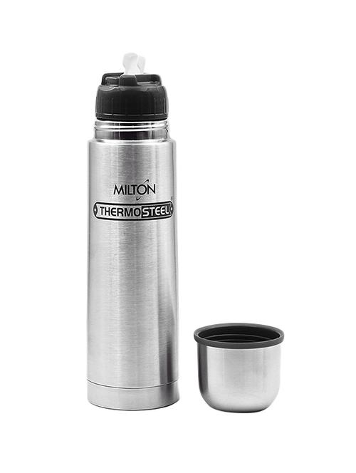 thermosteel flip lid flask, 1l, silver - 15066165 - Very Small Image - 1