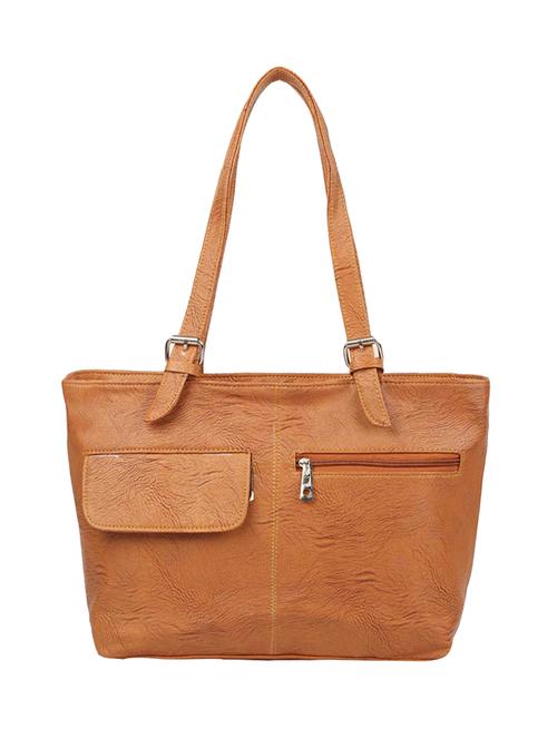brown leatherette  regular handbag - 15066628 - Very Small Image - 1