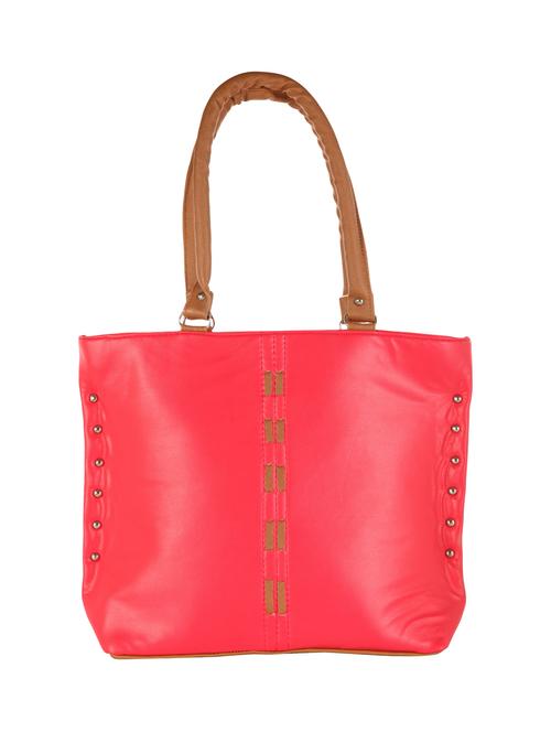 pink leatherette regular handbag - 15068511 - Very Small Image - 1