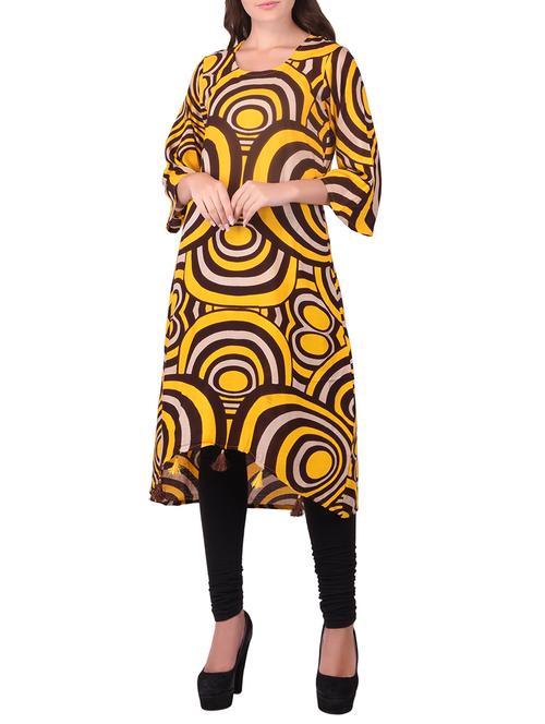 women's high-low kurta - 15068554 - Very Small Image - 1