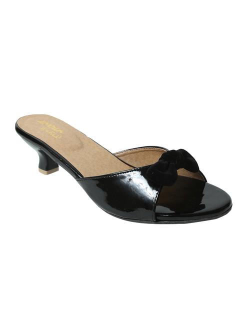 black patent leather slip on sandals - 15071144 - Very Small Image - 1