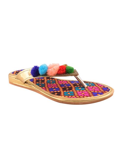 multi colored toe separator kolhapuri - 15074018 - Very Small Image - 1