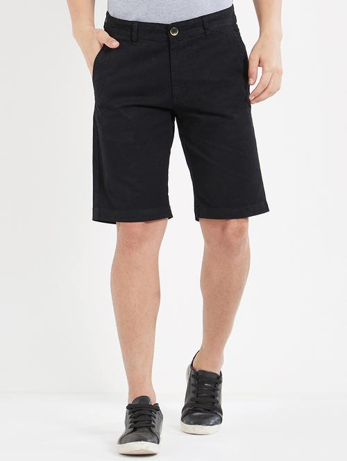 black cotton shorts - 15074197 - Very Small Image - 1
