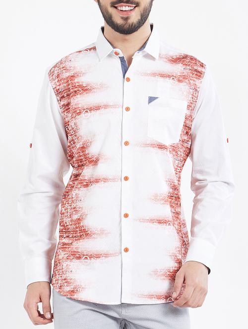 white cotton casual shirt - 15074205 - Very Small Image - 1