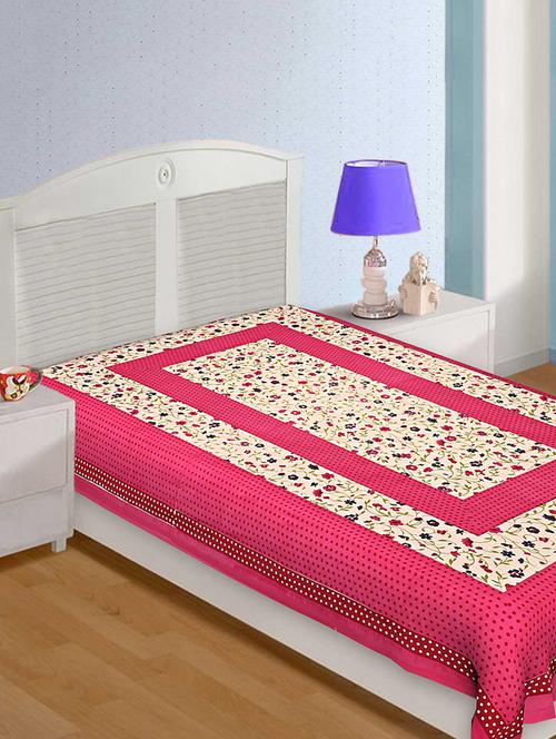 cotton traditional jaipuri single bedsheet - 15074431 - Very Small Image - 1