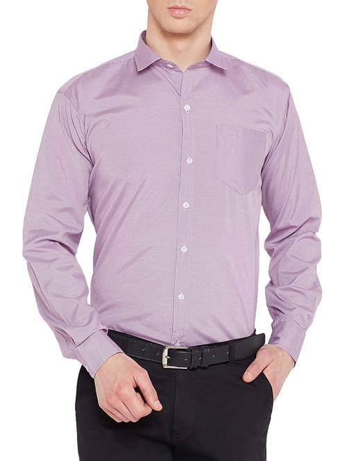 purple cotton blend formal shirt - 15078156 - Very Small Image - 1