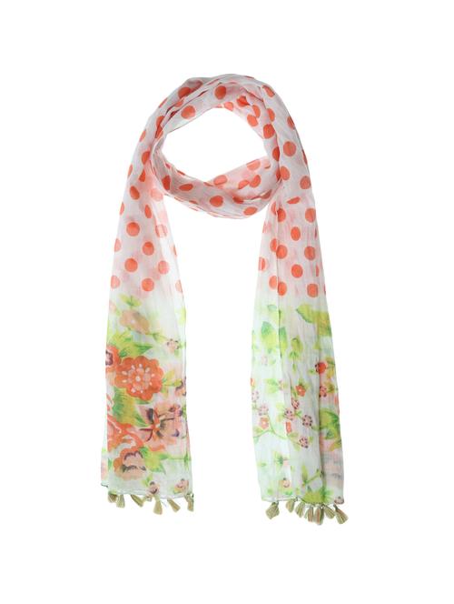 orange cotton scarf - 15078521 - Very Small Image - 1