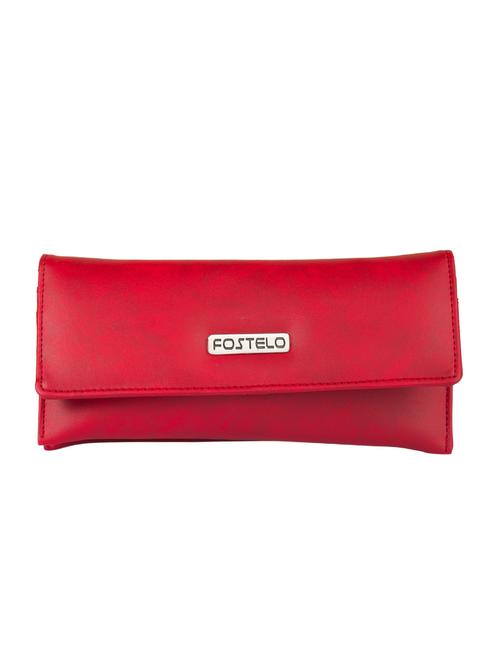 red leatherette clutch - 15082315 - Very Small Image - 1