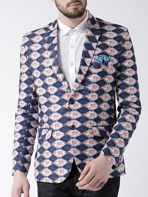 multi colored polyester casual blazer - 15084378 - Very Small Image - 1