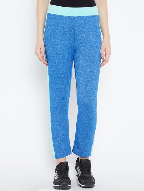 blue solid track pant - 15085317 - Very Small Image - 1