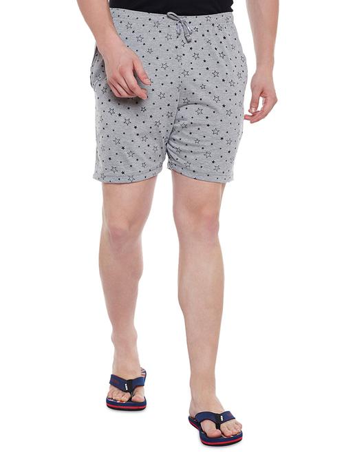 grey cotton blend shorts - 15085519 - Very Small Image - 1