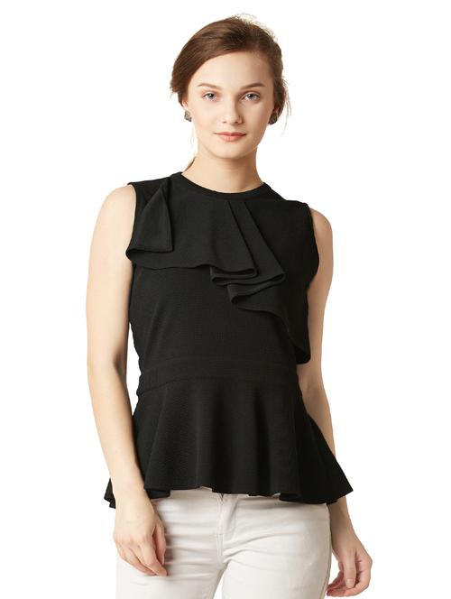 ruffled detail peplum top - 15085610 - Very Small Image - 1