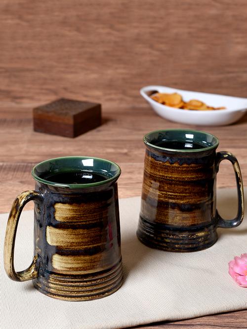 ceramic hand painted  mug set (set of 2) - 15086659 - Very Small Image - 1