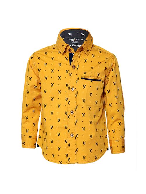 yellow cotton shirt - 15090676 - Very Small Image - 1