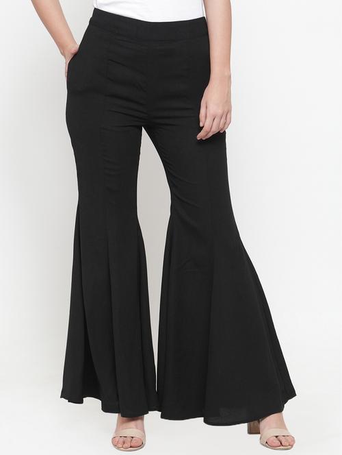 black solid palazzo - 15093468 - Very Small Image - 1