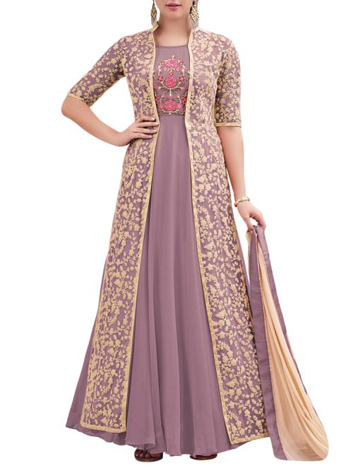 embroidered flared suit with jacket - 15098411 - Very Small Image - 1