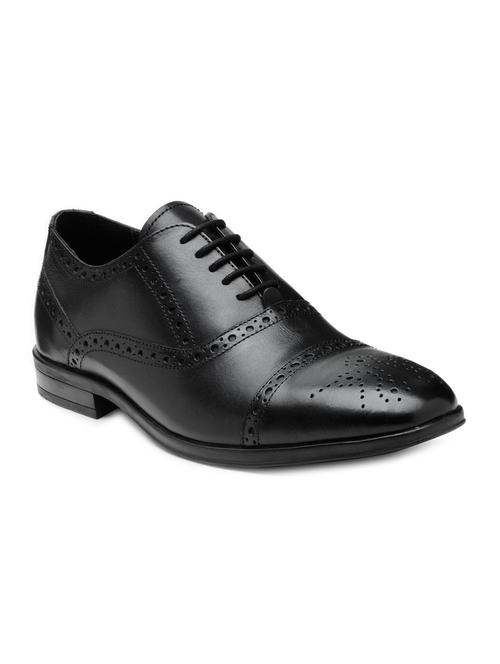 black leather laceup brouges - 15098606 - Very Small Image - 1