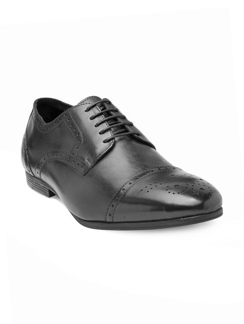 black leather lace-up derbys - 15098659 - Very Small Image - 1