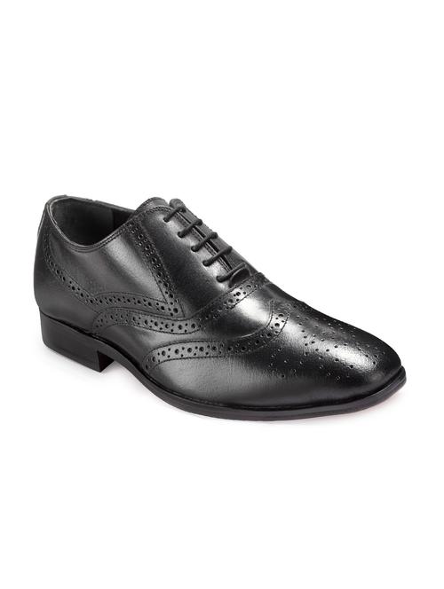 black leather laceup brouges - 15098699 - Very Small Image - 1