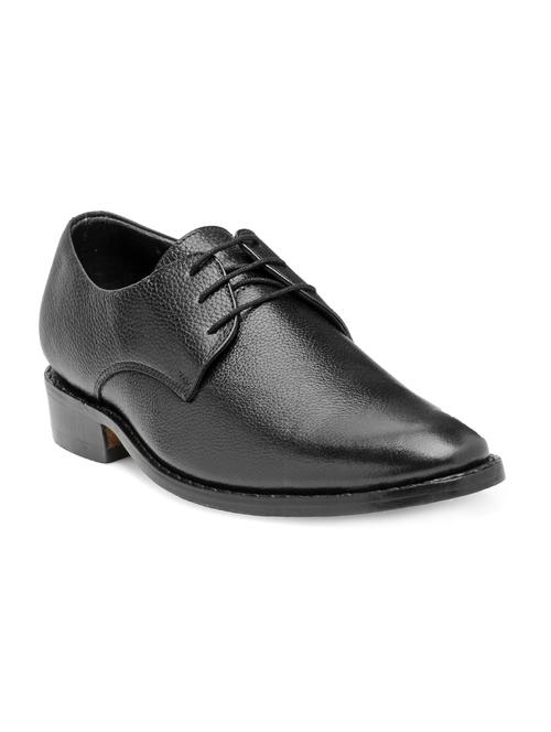 black leather laceup derbies - 15098774 - Very Small Image - 1
