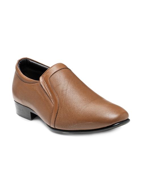 tan leather slip ons - 15099222 - Very Small Image - 1