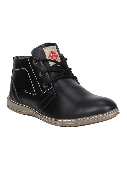black leatherette low ankle boot - 15101122 - Very Small Image - 1