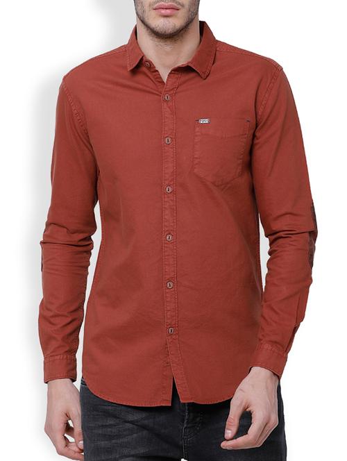 red cotton casual shirt - 15101469 - Very Small Image - 1