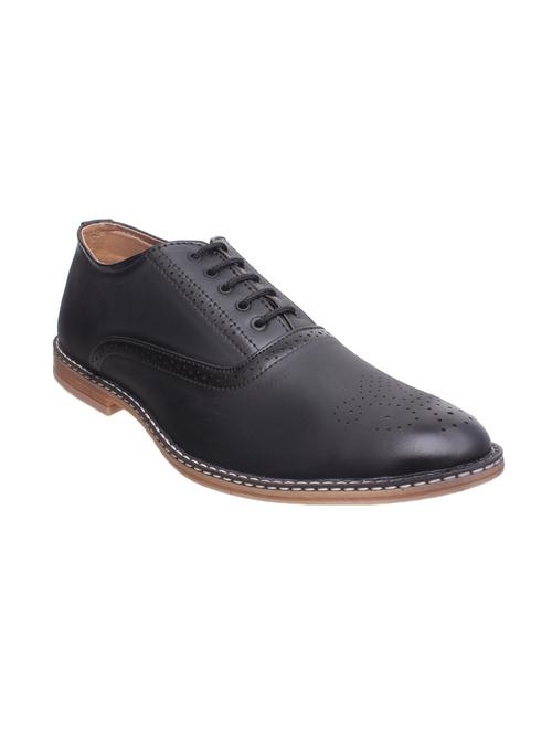 black leatherette formal oxford - 15104331 - Very Small Image - 1