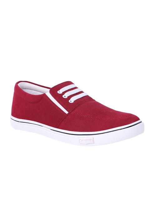 red canvas casual slipon - 15106599 - Very Small Image - 1