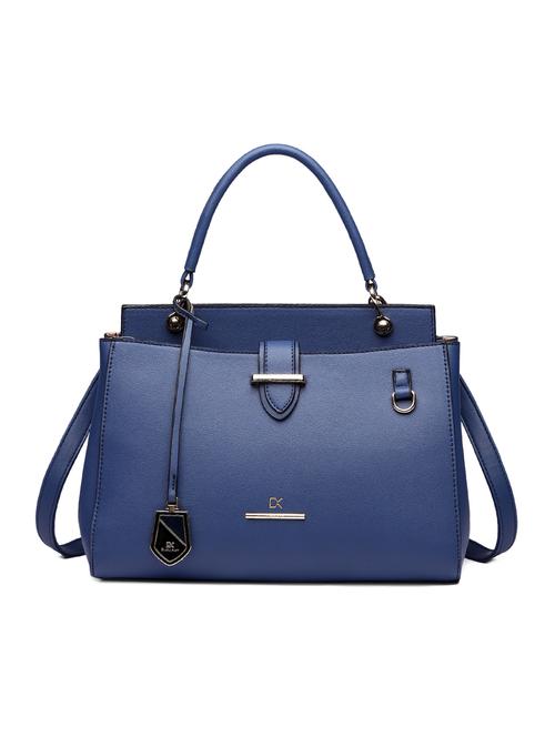 blue leatherette  regular handbag - 15109134 - Very Small Image - 1