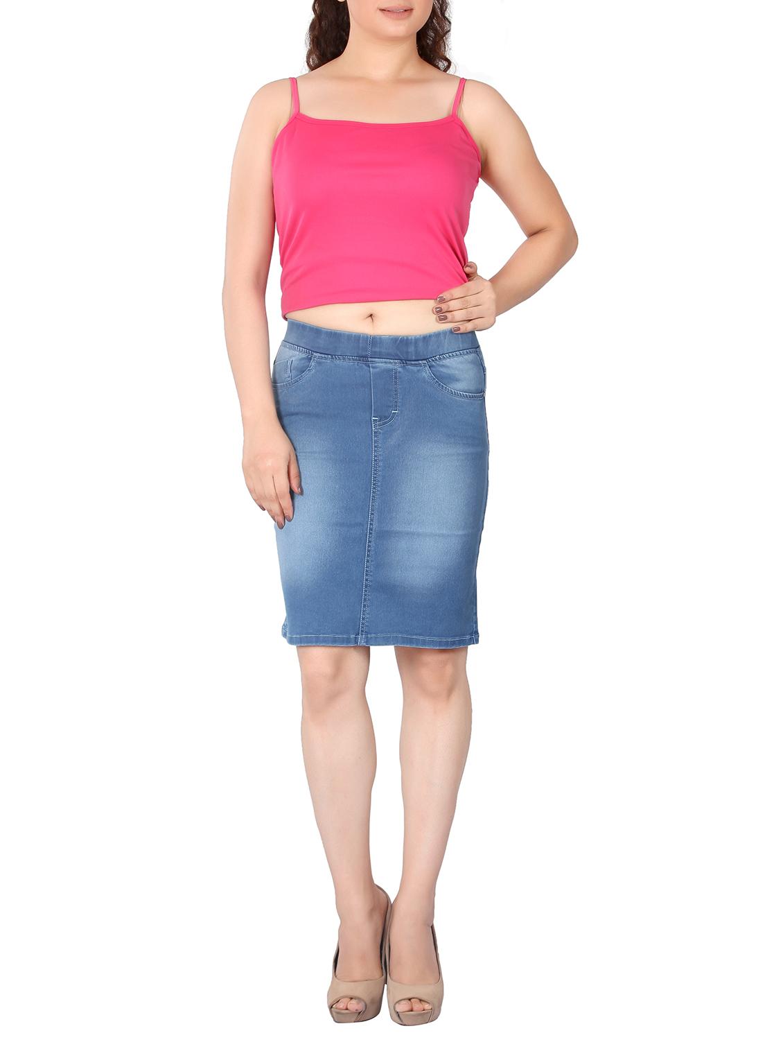 mid rise solid pencil skirt - 15110030 - Standard Image - 3
