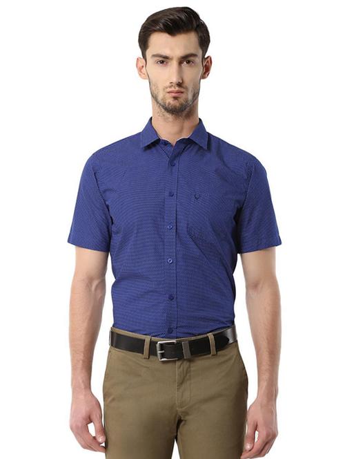 blue printed casual shirt - 15110479 - Very Small Image - 1