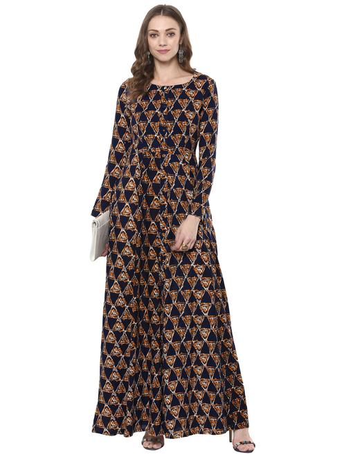 a-line printed kurta - 15118301 - Very Small Image - 1