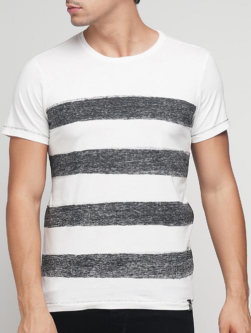 white cotton striped t-shirt - 15118490 - Very Small Image - 1