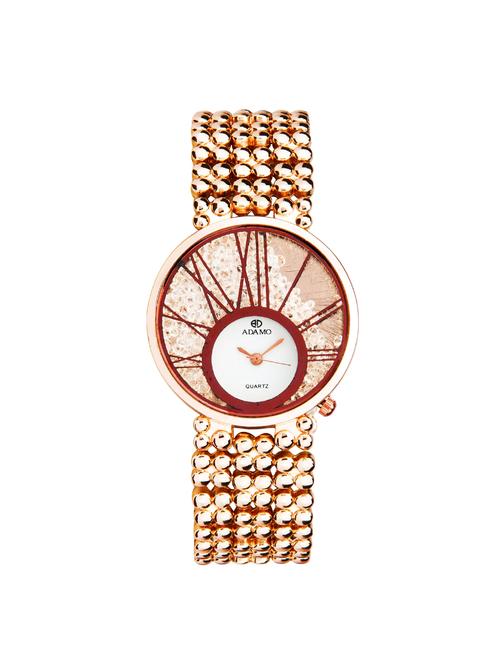 adamo analogue white dial women's watch -ad82km01 - 15119805 - Very Small Image - 1
