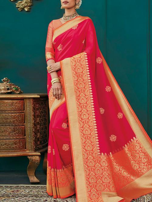 delicate golden zari woven  saree - 15120771 - Very Small Image - 1