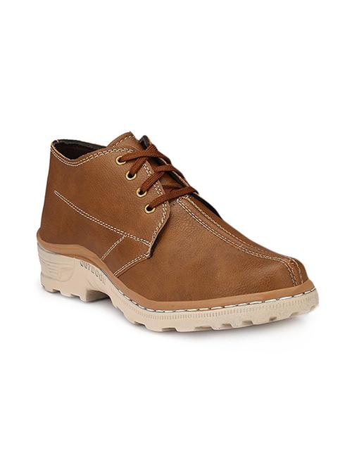 brown leather low ankle boot - 15121081 - Very Small Image - 1