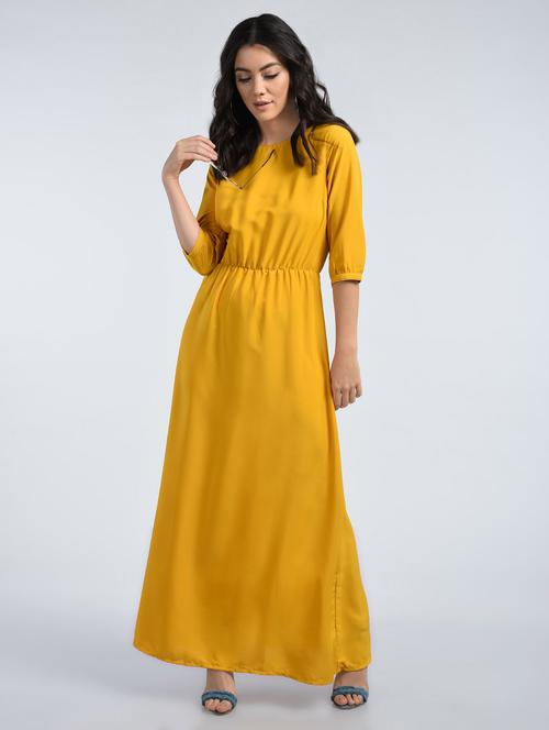 gathered maxi dress - 15121416 - Very Small Image - 1