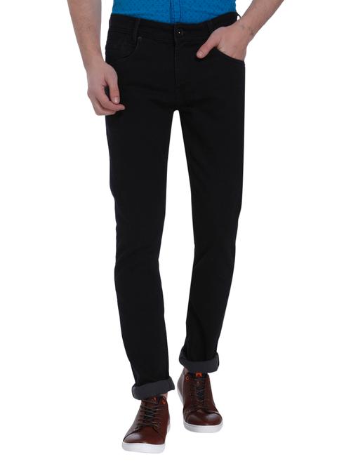 black cotton plain jeans - 15124485 - Very Small Image - 1