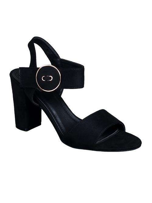 black suede ankle strap sandals - 15124827 - Very Small Image - 1