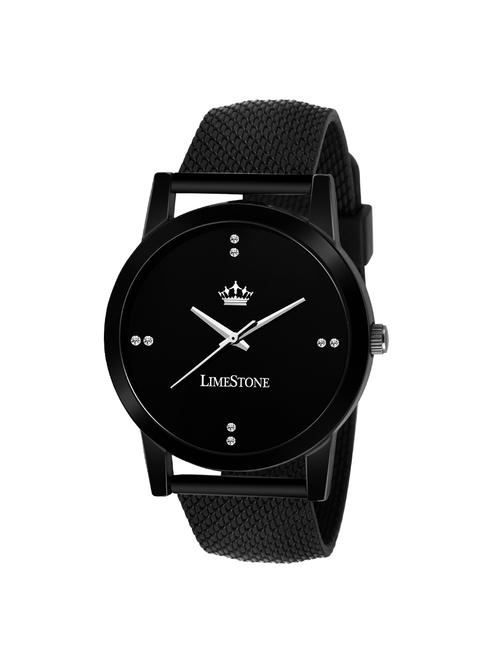 limestone black the wolf series mesh strap analog watch for men/boys - (ls2734) - 15125512 - Very Small Image - 1