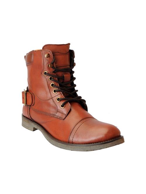 tan leather high ankle boot - 15125777 - Very Small Image - 1