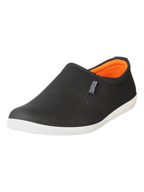 black canvas casual slipon - 15125799 - Very Small Image - 1