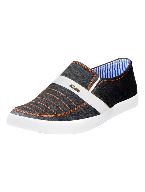 black canvas casual slipon - 15125806 - Very Small Image - 1